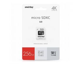 Карта памяти microSDHC Smartbuy 256GB U3 V30 A1 Advanced R/W up to 90/55 с адапт (SB256GBSDU1A-AD)