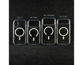 Чехол для iPhone 17 (6,3) с силиконовым бампером MagSafe (прозрачный)