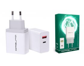 Сетевое зарядное устройство USB Орбита OT-APU57 5В, 2400mA (белый)
