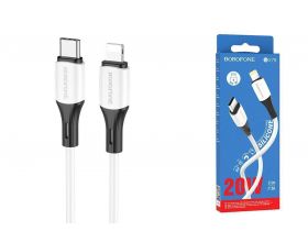 Кабель USB Type-C - Lightning BOROFONE BX79 (белый) 1м