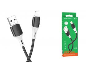 Кабель USB - Lightning BOROFONE BX79 2,4A силиконовый (черный) 1м