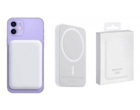 Универсальный дополнительный аккумулятор Power Bank Ap Battery pack (ip 12/13) (1460 mAh) (белый)