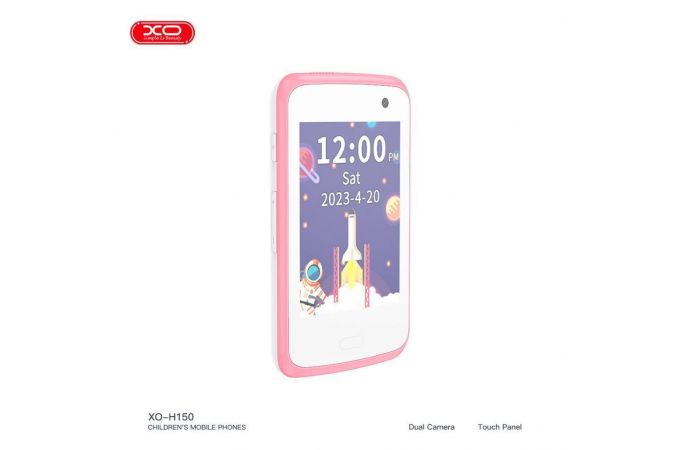 Телефон XO H150 Kids Smart 2G Cell Phone 2.8” Screen 30W Pixel (With Case + Lanyard) White+pink