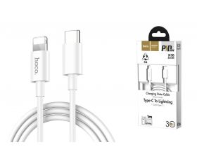 Кабель USB Type-C - Lightning HOCO X36 PD18W 3A (белый) 1м