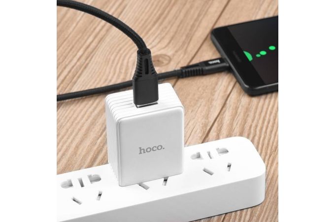 Кабель USB - USB Type-C HOCO X22, 5A (черный) 1м