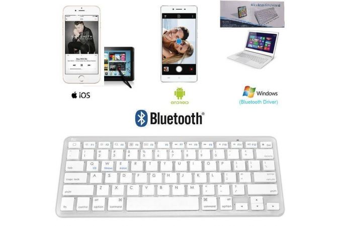 Клавиатура беспроводная Орбита OT-PCM26 Bluetooth (серый)