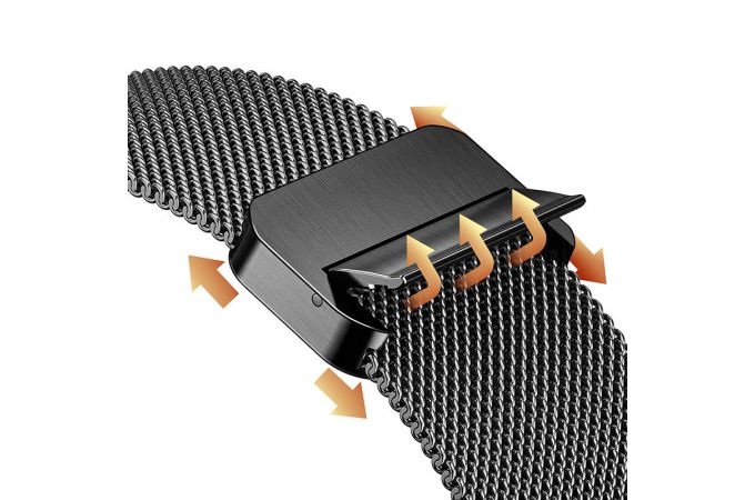 Ремешок для Apple Watch HOCO WA26 May series two-section double magnetic buckle milanese strap(42/44/45/49 мм) розовая роза