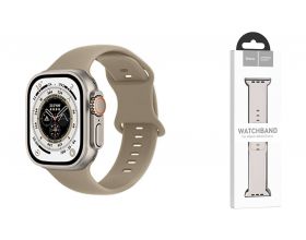 Ремешок для Apple Watch HOCO WA15 Flexible series 8-character buckle solid color silicone strap (42/44/45/49 мм) каменный