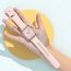 Ремешок для Apple Watch HOCO WA15 Flexible series 8-character buckle solid color silicone strap (38/40/41 мм) серый
