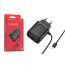 Сетевое зарядное устройство 2USB + кабель Lightning BOROFONE BA50A Черный (5B,2100mA) (ABSOLUT)