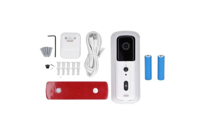 Видеозвонок беспроводной Wi-Fi Home Video Doorbell (белый)
