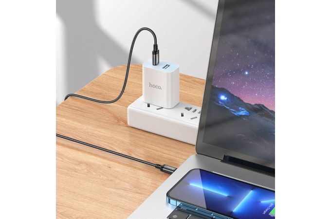 Кабель USB Type-C - USB Type-C HOCO X89 PD60W (черный) 2м