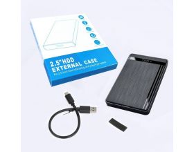 Кейс для HDD/SSD 2.5'' TYPE-C (USB3.1) - SATA пластик (black)
