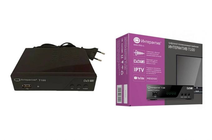 ТВ ресивер DVB-T2/C ИНТЕРАКТИВ T100