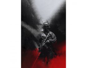 Текстильная пленка Воин красный (000504)