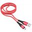 Кабель USB - MicroUSB HOCO U80 2,4A (красный) 1,2м (силиконовый)