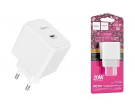 Сетевое зарядное устройство USB-C HOCO CS13A Ocean PD20W (белый)
