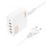 Сетевое зарядное устройство 4USB + USB-C HOCO C114A Vision PD65W Fast Charging 3.0 (белый)