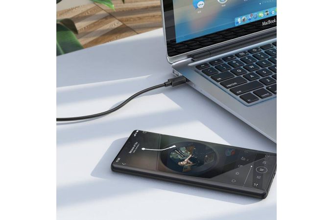 Кабель USB Type-C - USB Type-C HOCO X73 PD60W (белый) 1м