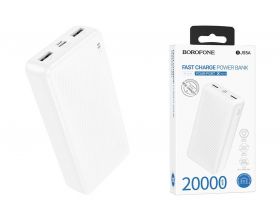 Универсальный дополнительный аккумулятор Power Bank BOROFONE BJ55A Graceful power bank (20000 mAh) (белый)