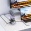 Беспроводное зарядное устройство 3 в 1 HOCO HB49 Effortless 9-in-1 wireless fast charging desktop station быстрая зарядка (серый)
