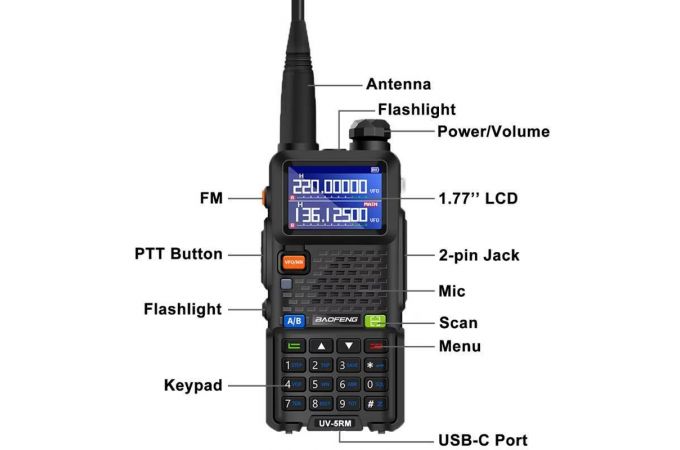 Рация Baofeng UV-5RM (UHF/VHF)
