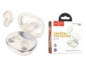 Наушники вакуумные беспроводные HOCO EQ3 Smart true wireless BT headset (топленое молоко)