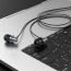 Наушники вакуумные проводные BOROFONE BM70 Rich sound (серый)