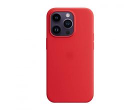 Чехол для iPhone 13 (6,1) MagSafe силиконовый с анимацией в цвет чехла на экране Red  (красный)