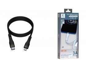 Кабель USB Type-C - Lightning MARK DR-25 черный