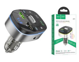 FM-Модулятор HOCO E71 Crystal QC3.0 car BT FM transmitter