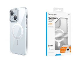 Чехол для телефона iPhone 15 Pro Max HOCO Amber magnetic case тонкий (прозрачный) (AS3)