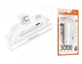 Универсальный дополнительный аккумулятор Power Bank BOROFONE BJ73 Honest карманный Lightning (3000mAh) (белый)