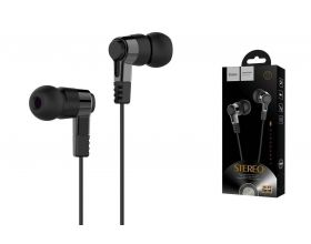 Наушники вакуумные проводные HOCO M52 Amazing rhyme universal wired earphones with mic (черный)