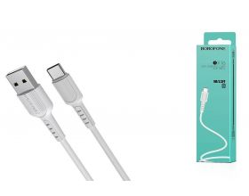 Кабель USB - USB Type-C BOROFONE BX16, 2A (белый) 1м
