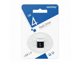 Флешка USB 2.0 Smartbuy 4 GB LARA Black (черный) (SB4GBLara-K)