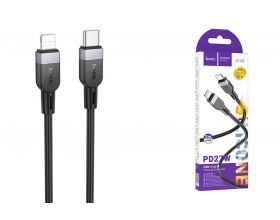 Кабель USB Type-C - Lightning HOCO X109 Energy PD (черный) 2м (силиконовый)