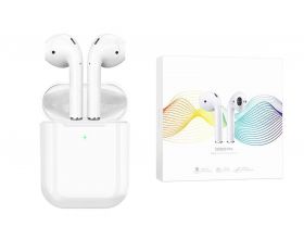 Наушники вакуумные беспроводные HOCO DES03 Pro TWS wireless headset Bluetooth (белый)