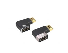 Переходник HDMI (мама - папа) угловой левый V2.1