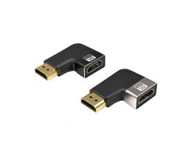 Переходник HDMI (мама - папа) угловой правый V2.1