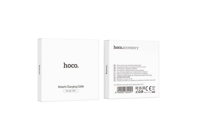 Зарядный кабель для смарт часов HOCO Y21 (белый)