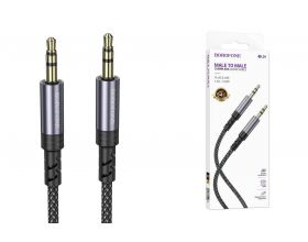Кабель аудио AUX BOROFONE BL24 Graceful audio cable AUX металлический серый