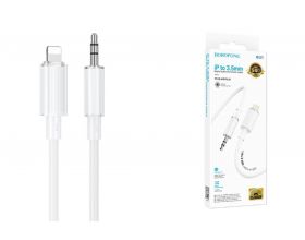 Кабель аудио BOROFONE BL21 (штекер Lightning - штекер AUX) Lemon digital audio conversion cable (белый)