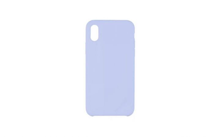 Чехол для iPhone ХS Max Silicone Case Soft Touch (лавандовый) 5