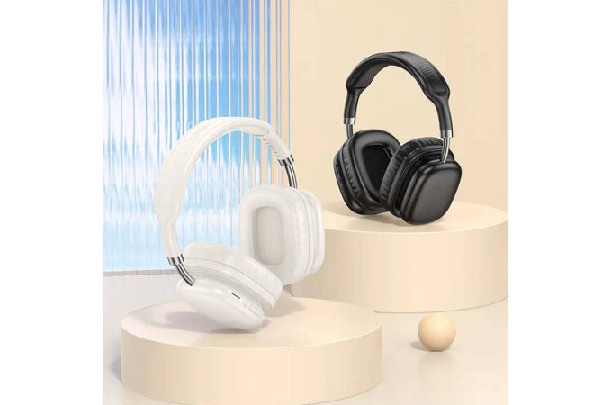Наушники мониторные беспроводные HOCO W52 Wonderful (серебряный)