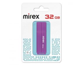 Флешка USB 2.0 Mirex LINE VIOLET 32GB (ecopack)