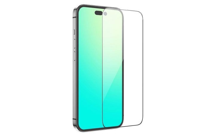 Защитное стекло дисплея iPhone 14 / 13 /13 Pro/16E (6.1) 10D без упаковки (черный)