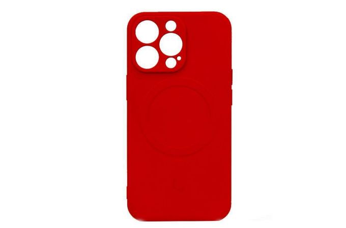 Чехол для iPhone 13 Pro Max (6,7) MagSafe (красный)
