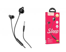 Наушники вакуумные проводные HOCO M89 Comfortable earphones with with microphone (черный)