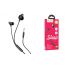 Наушники вакуумные проводные HOCO M89 Comfortable earphones with with microphone (черный)